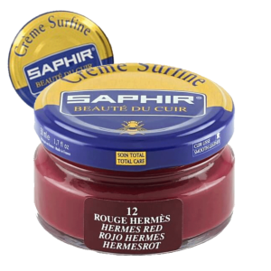 Crème Surfine - Cirage Saphir - 50ml - Rouge Hermès N°12