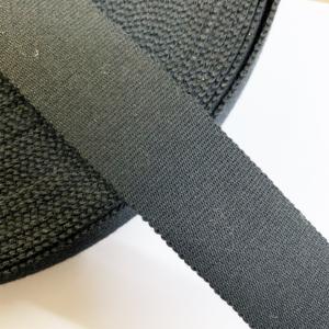 Sangle Coton Luxe - Noir - Largeur 40 mm