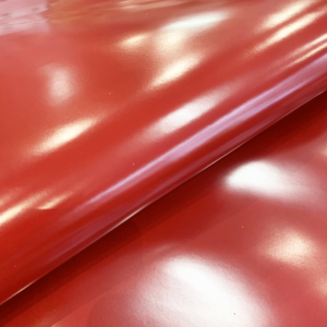 Cuir Verni Luxe Rouge - Demi Peau - Épaisseur environ 1.20mm